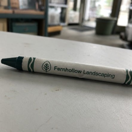 Crayons with logo printing