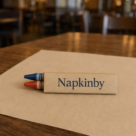 Customized crayons for restaurants and pubs